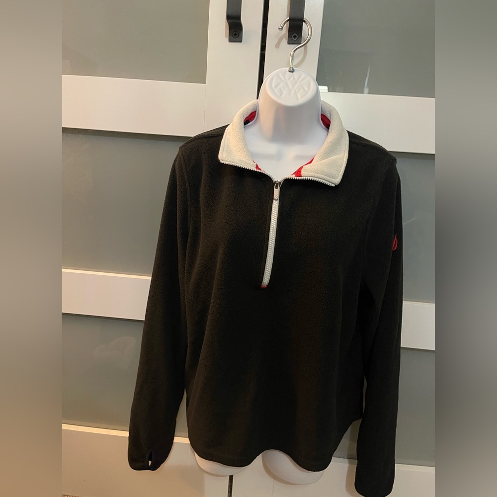 Nautica (3 for the price of 1), Quarter Zip Fleece Top in Red, Blue & Black - Picture 4 of 11